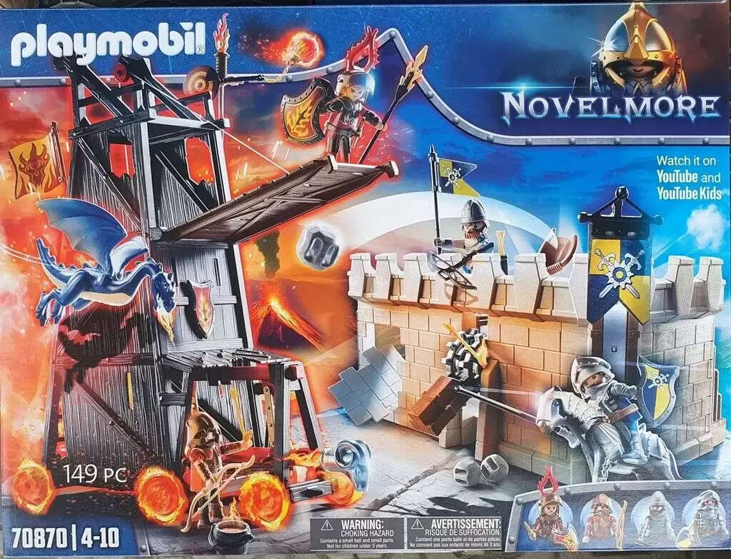 Burnham Raider's Battle Tower Attack - Playmobil Middle-Ages 70870