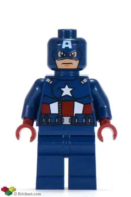 Lego Superheros Minifigures - Captain America - Dark Blue Suit
