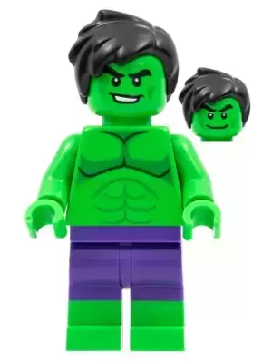 Lego Superheros Minifigures - Hulk - Smile/Grin