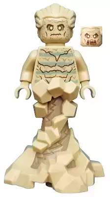 Lego Superheros Minifigures - Sandman, Tan Sand Form with Swirling Base
