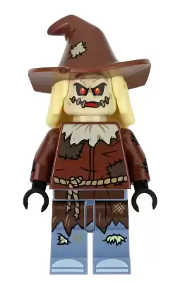 Lego Superheros Minifigures - Scarecrow, Reddish Brown Floppy Hat