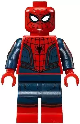 Lego Superheros Minifigures - Spider-Man - Black Web Pattern, Red Torso Large Vest, Red Boots