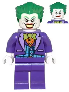 Lego Superheros Minifigures - The Joker - Blue Vest, Dual Sided Head