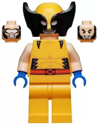 Lego Superheros Minifigures - Wolverine - Mask, Blue Hands