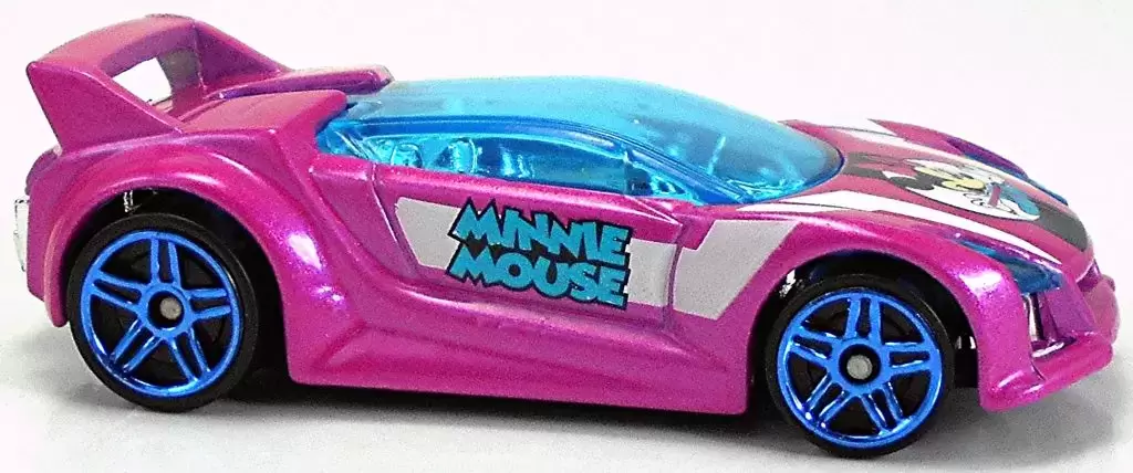 Hot Wheels - Disney Mickey & Friends - HOTWHEELS DISNEY- MICKEY AN FRIEND COLLECTION SERIES- (#2/8) MINNIE MOUSE -QUICK \'N SIK