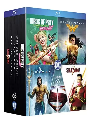 Films DC - Coffret 5 Films : Birds Prey et la fantabuleuse Histoire de Harley Quinn + Shazam + Aquaman + Wonder Woman + Man of Steel [Blu-Ray]