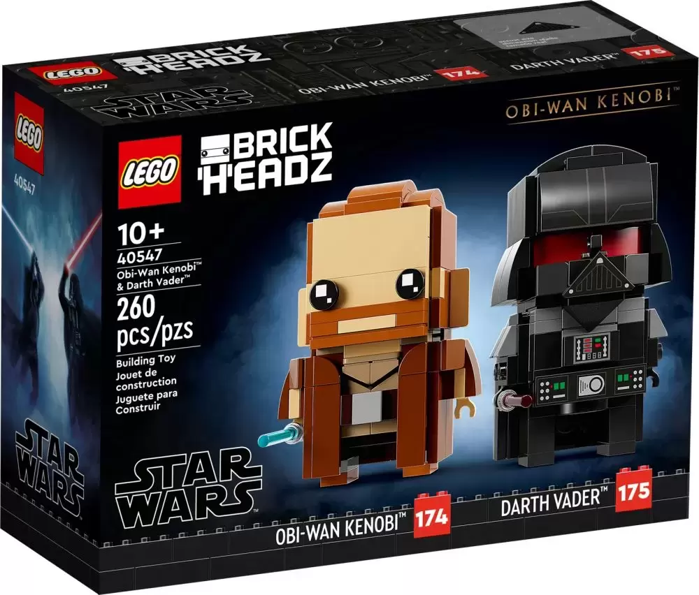 LEGO BrickHeadz - 174 & 175 - Obi-Wan Kenobi & Darth Vader