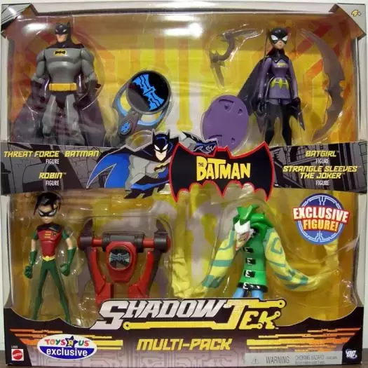 The Batman Animated - Threat Force Batman, Batgirl, Robin & Strangle SLeeves The Joker