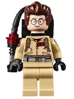 Lego Ghostbusters Minifigures - Dr. Egon Spengler, Printed Arms - with Proton Pack