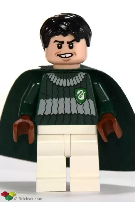 Lego Harry Potter Minifigures - Marcus Flint, Dark Green and White Quidditch Uniform