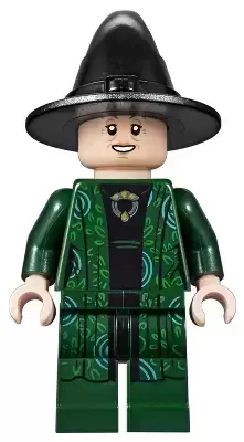 Lego Harry Potter Minifigures - Professor Minerva McGonagall (Dual Sided Head)
