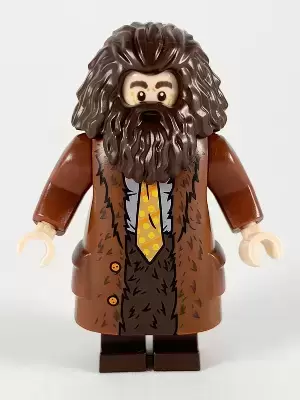 Lego Harry Potter Minifigures - Rubeus Hagrid, Reddish Brown Topcoat with Buttons