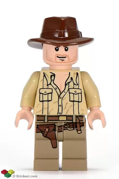LEGO Indiana Jones Minifigures - Indiana Jones - Open Shirt