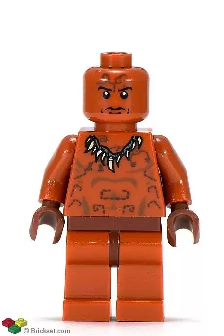 LEGO Indiana Jones Minifigures - Ugha Warrior without Hair