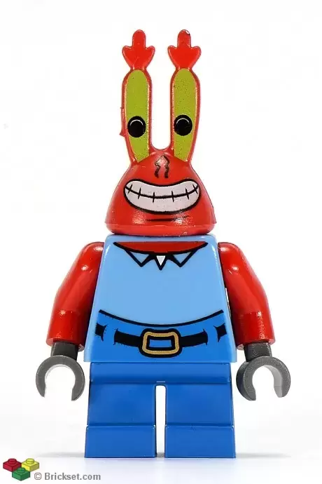 Lego SpongeBob Minifigures - Mr. Krabs - Large Grin