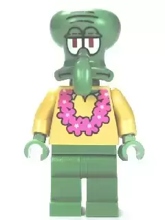 Lego SpongeBob Minifigures - Squidward - Pink Lei