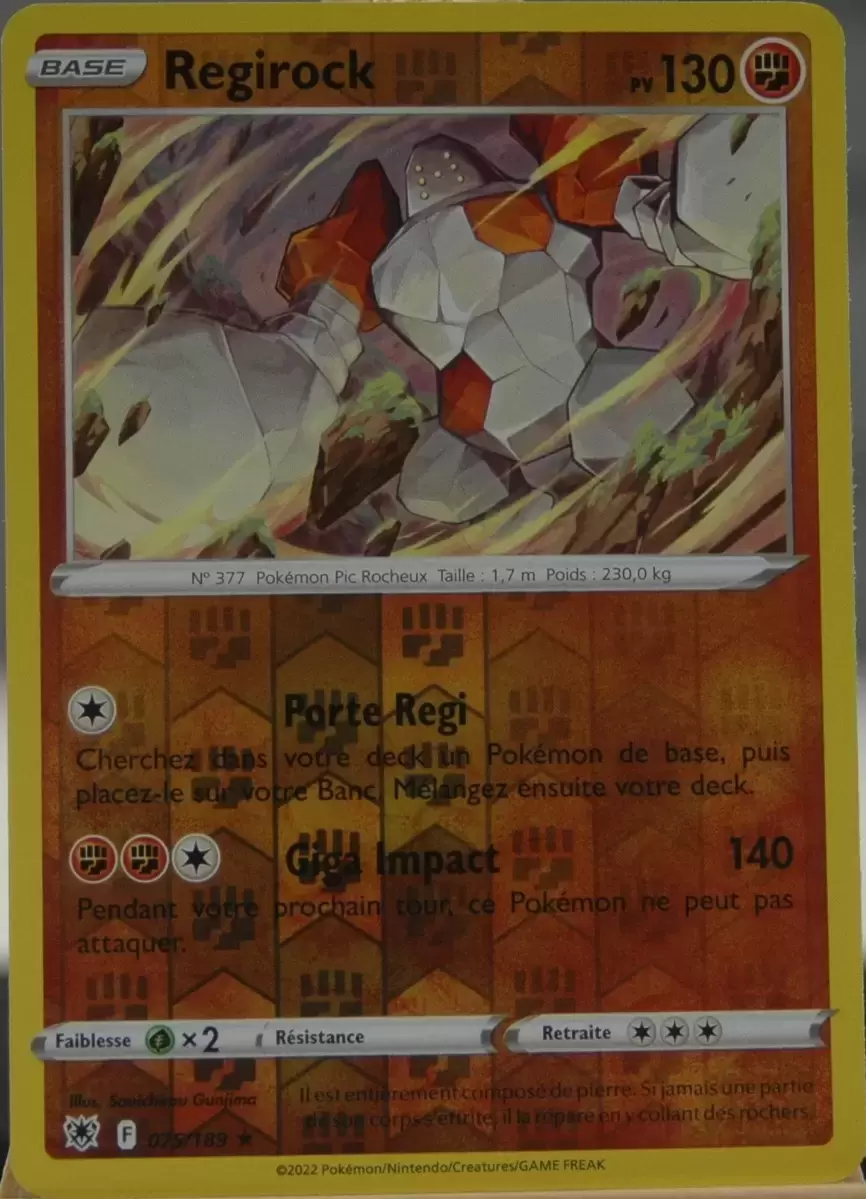 Astres Radieux - Regirock Reverse