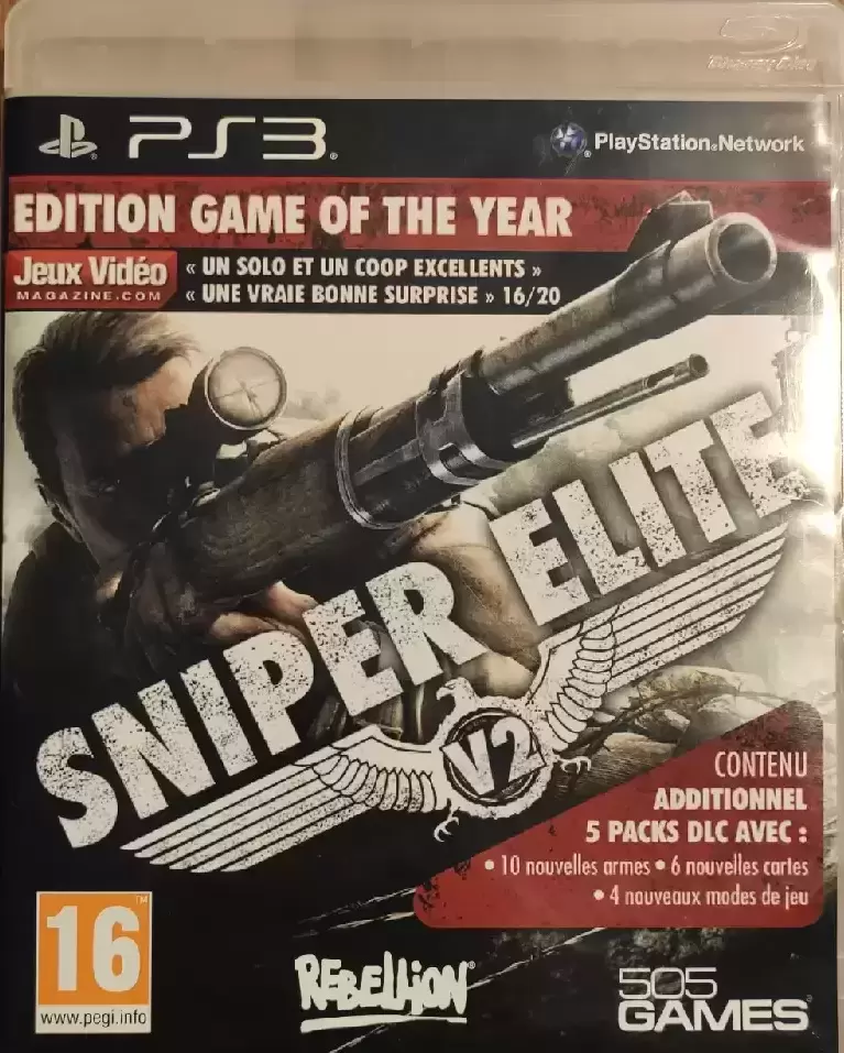 PS3 Games - Sniper Élite V2 Édition Game of the year