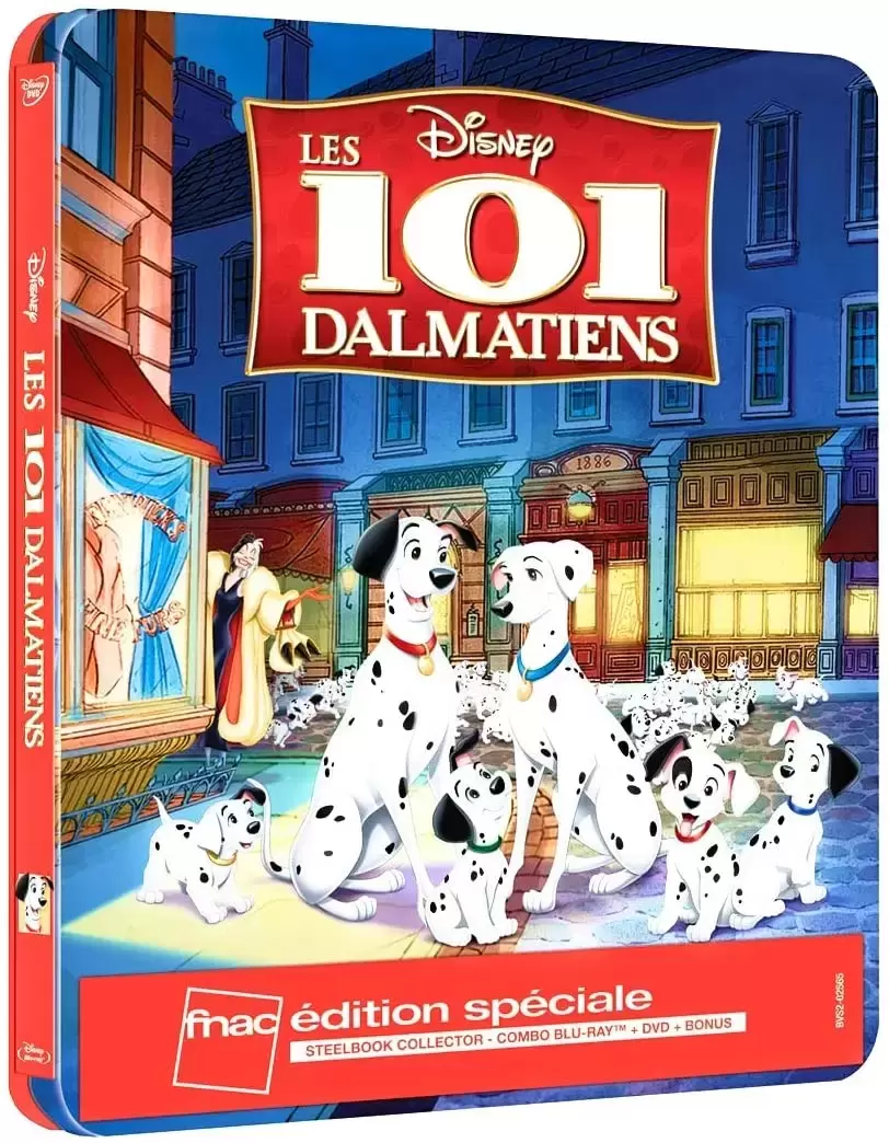Blu-ray Steelbook - Les 101 Dalmatiens steelbook Fnac édition spéciale