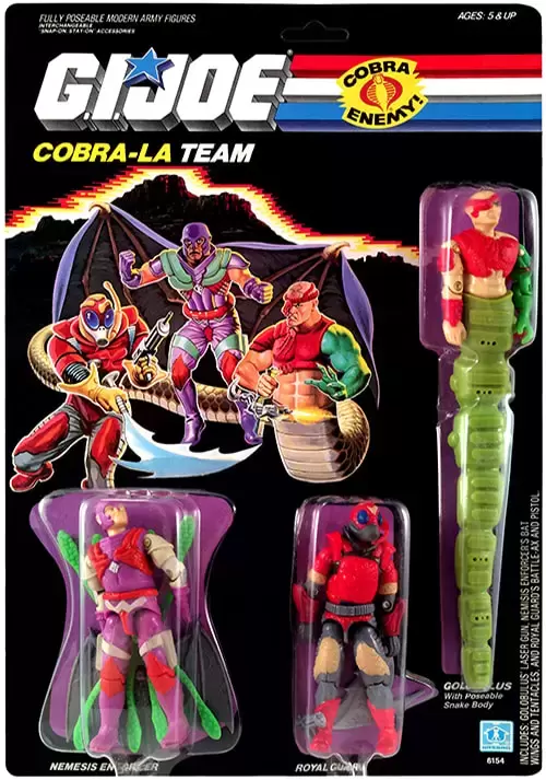 G.I. Joe Vintage - Cobra-LA Team (Golobulus / Nemesis enforcer / Royal Guard)