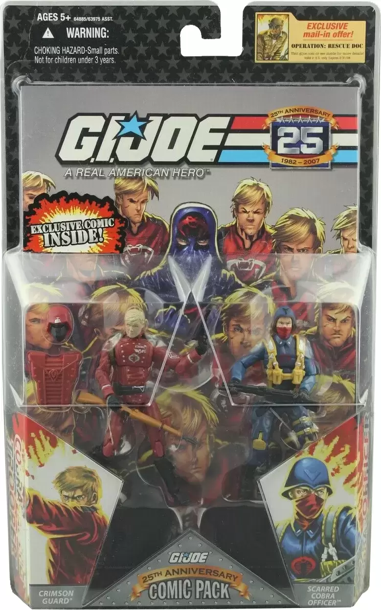 G.I. Joe - 25th Anniversary - Comic Pack : Crimson Guard & Scarred Cobra Officer
