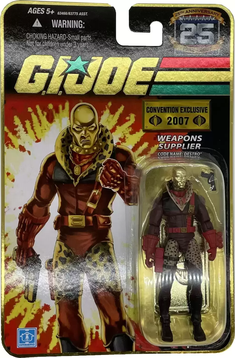 G.I. Joe - 25th Anniversary - Weapons Supplier : Destro (Gold Head)