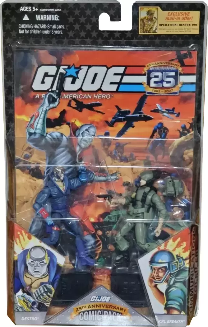 G.I. Joe - 25th Anniversary - Comic Pack : Destro vs Cpl. Breaker