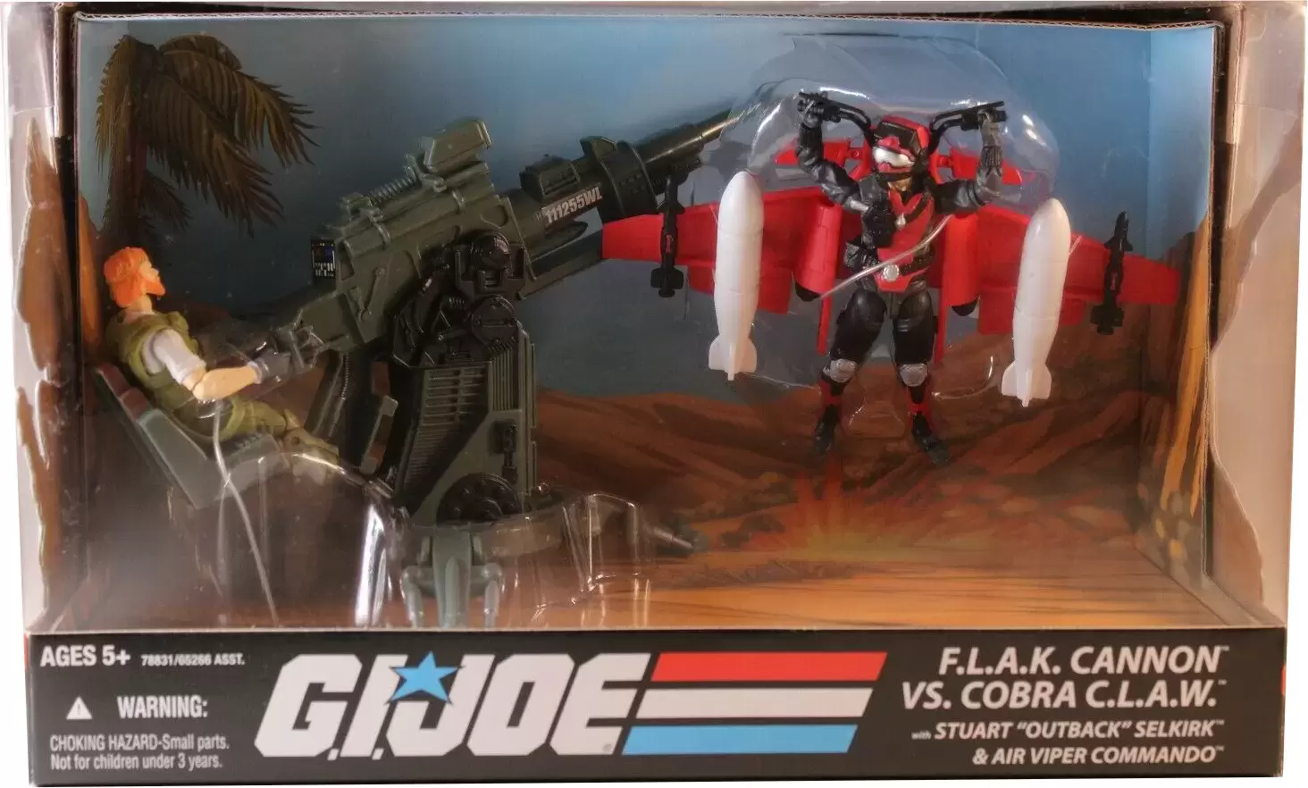 G.I. Joe - 25th Anniversary - F.L.A.K. Cannon vs Cobra C.L.A.W.