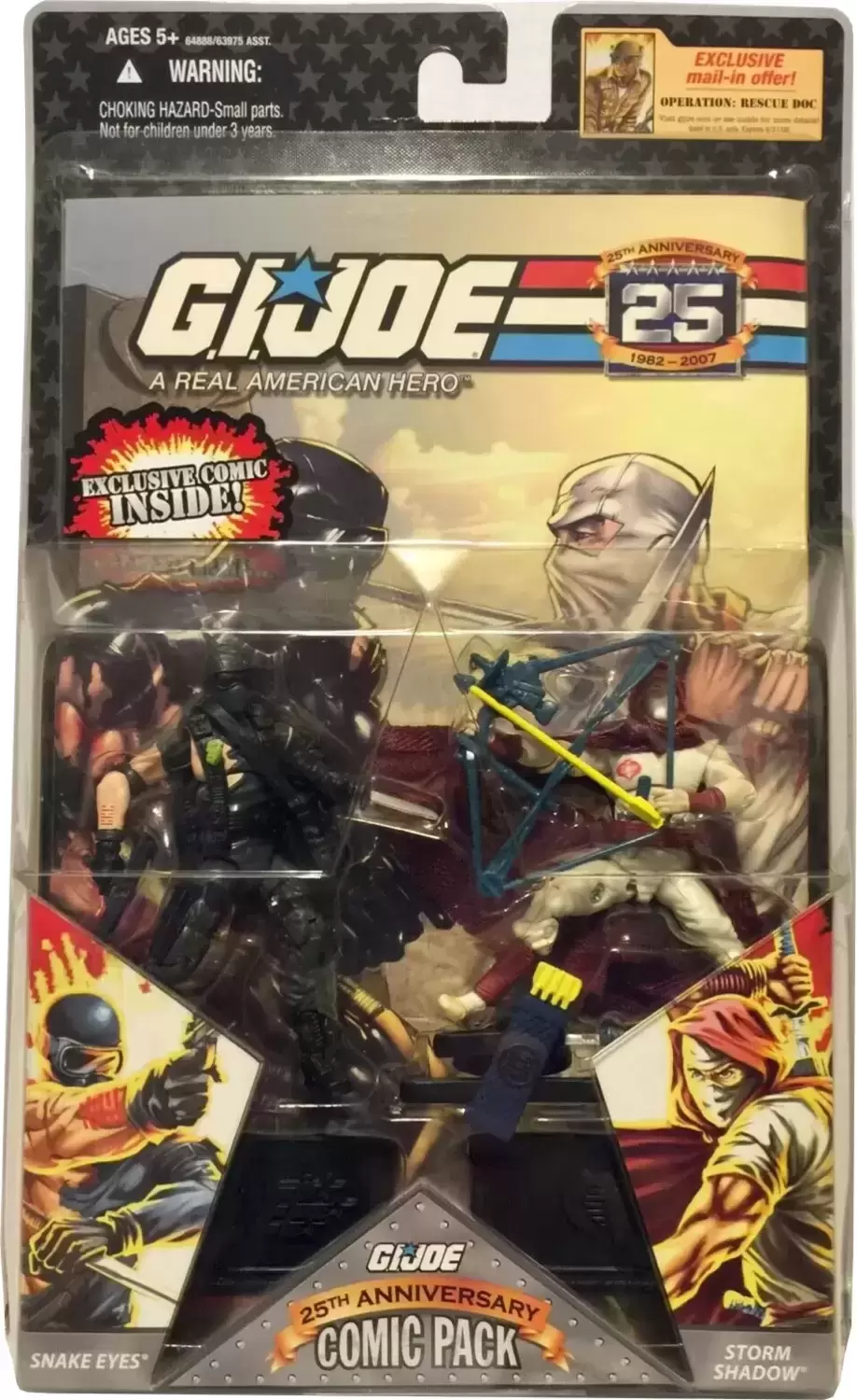 G.I. Joe - 25th Anniversary - Comic Pack : Snake Eyes vs Storm Shadow