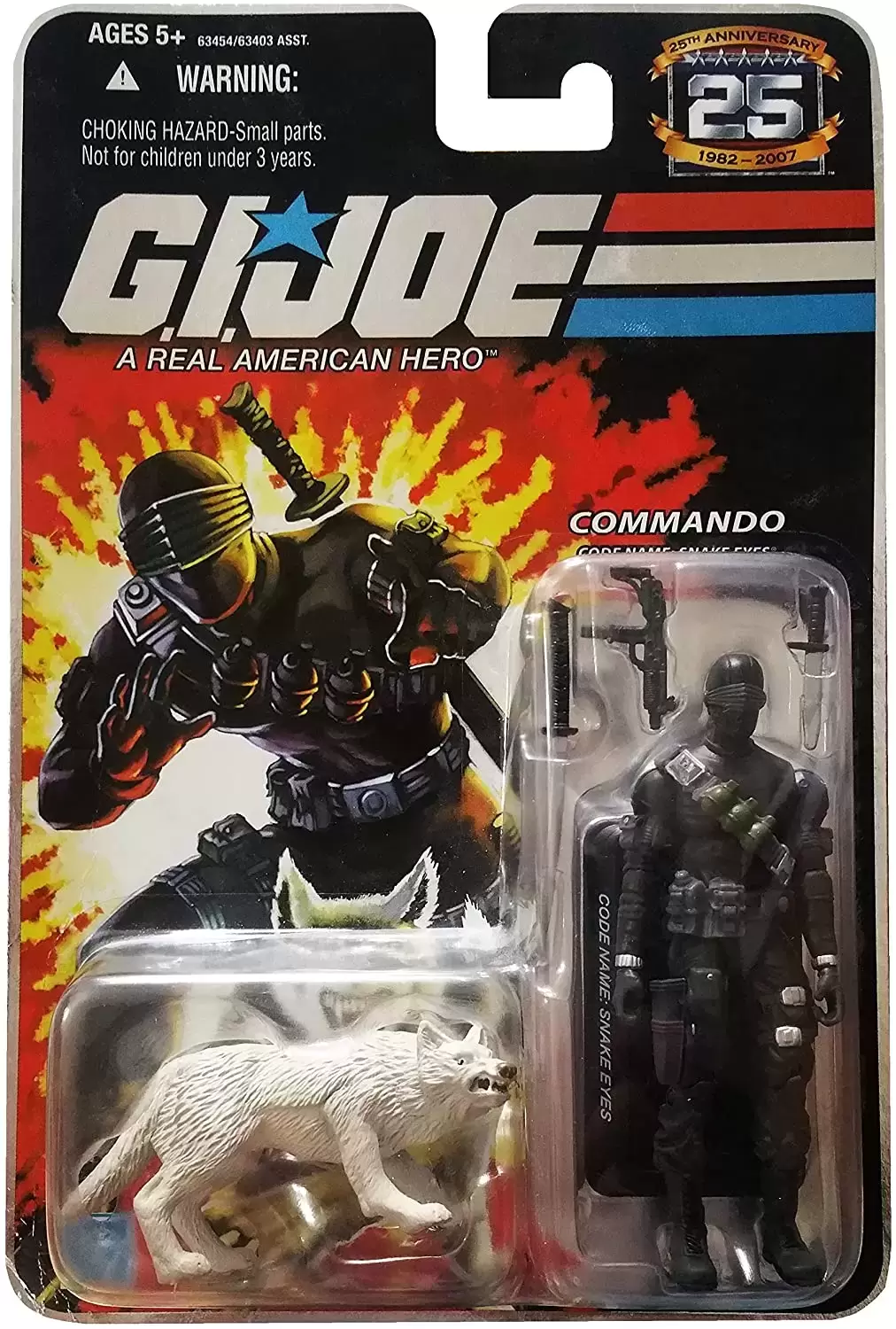 G.I. Joe - 25th Anniversary - Commando : Snake Eyes (White Timber)