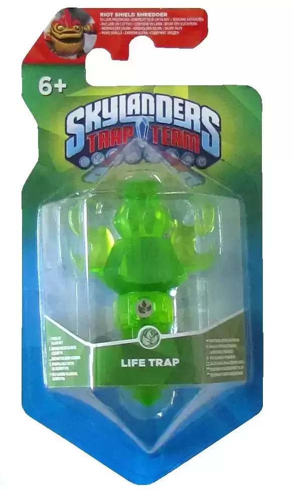 Skylanders Trap Team - Life Torch - Emerald Energy with Riot Shiel Shredder