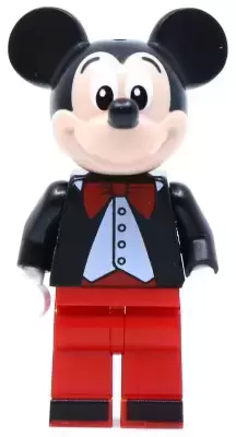 Lego Disney Minifigures - Mickey Mouse, Tuxedo Jacket, Red Bow Tie
