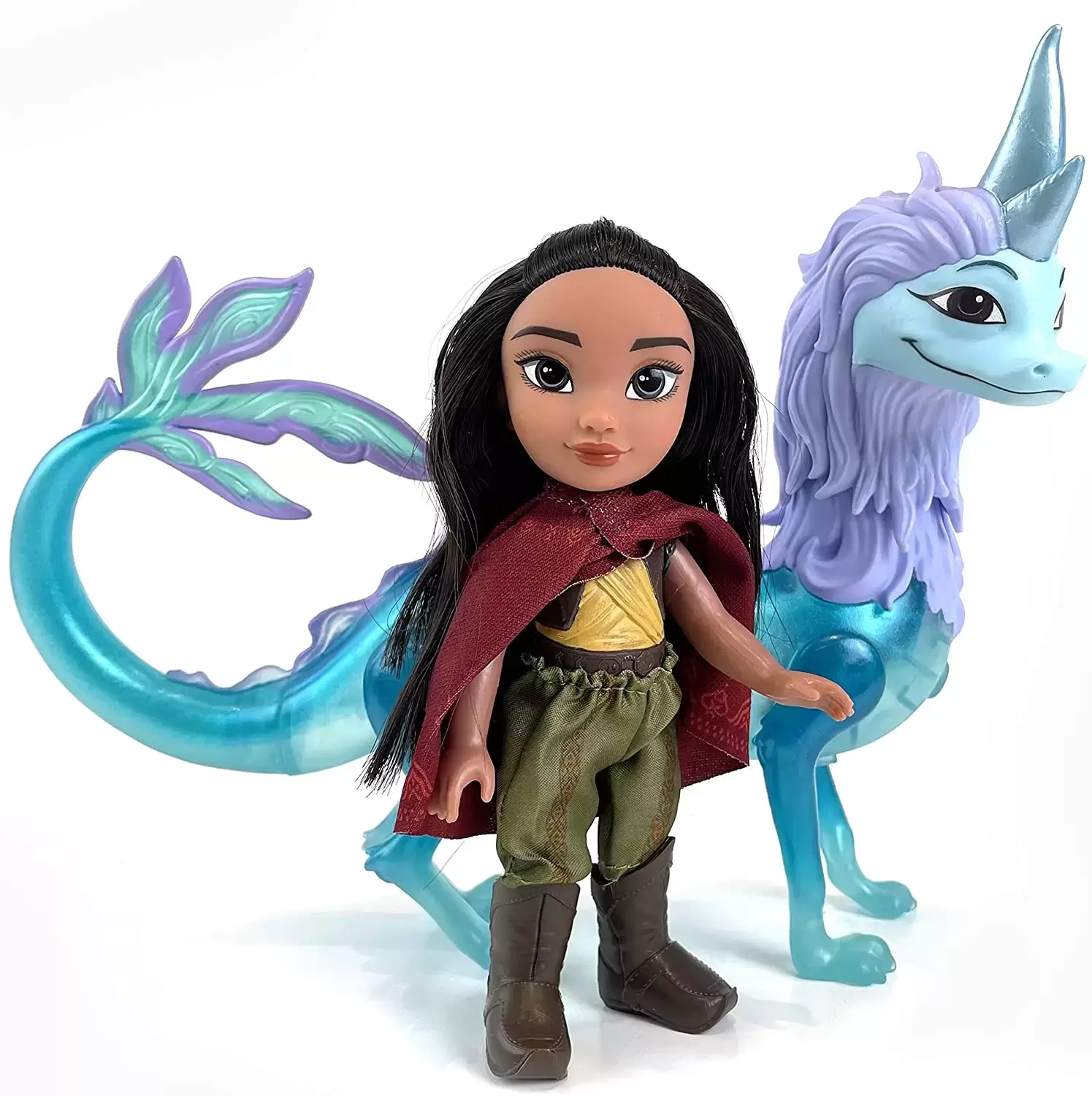 Disney Raya and the Last Dragon Dolls & Playsets - Petite Raya Doll and Sisu Dragon Figure Gift