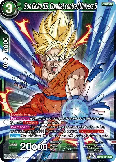 Realm of the Gods [BT16] - Son Goku SS, Combat contre l’Univers 6