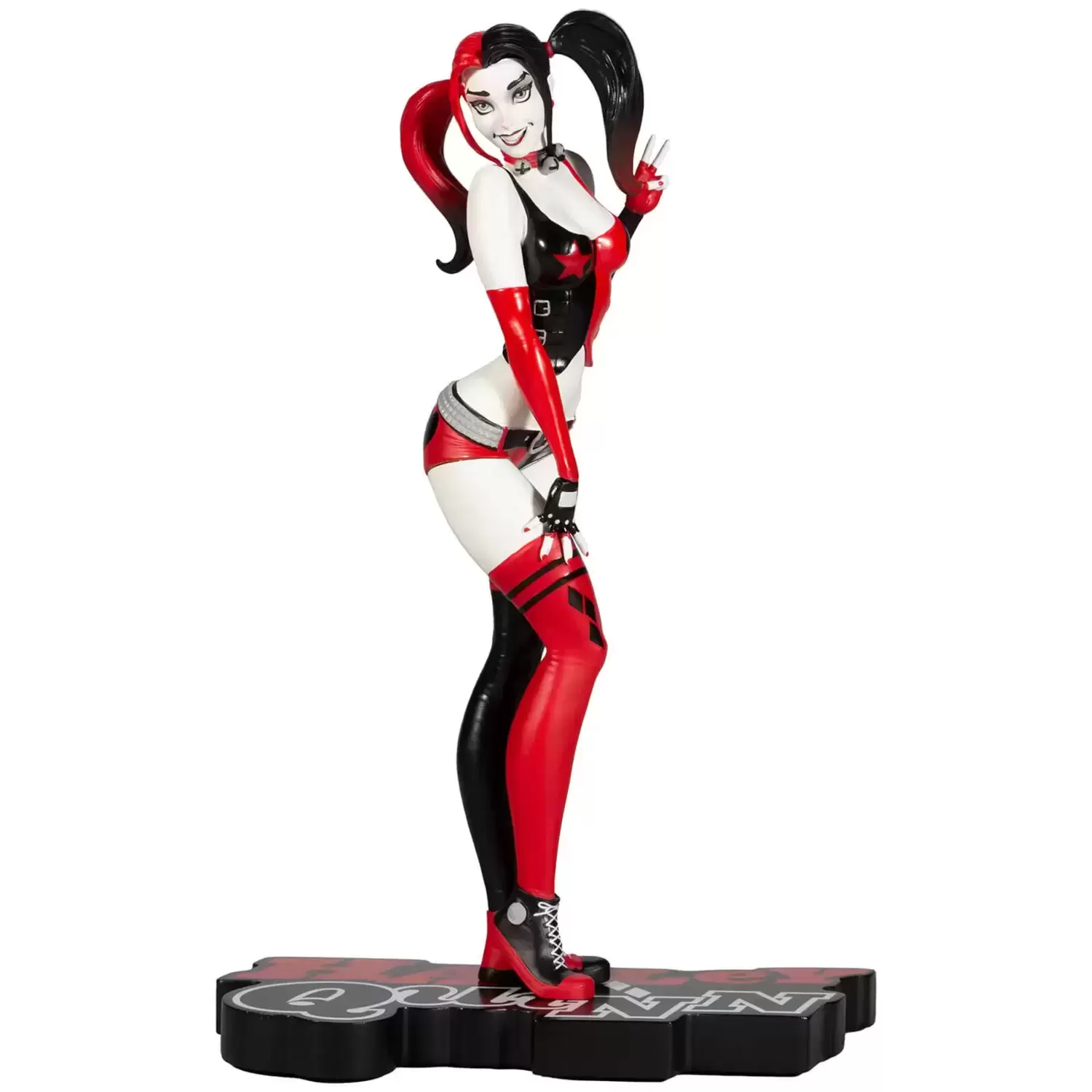 DC Collectibles Statues - Harley Quinn - Red, White & Black by J. Scott Campbell - DC Direct