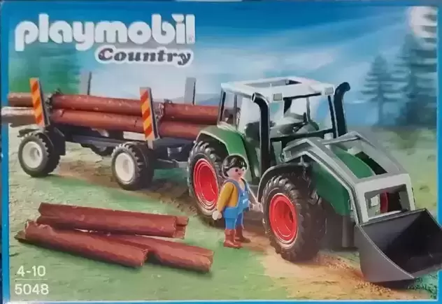 Playmobil Fermiers - Tracteur et bûcheron