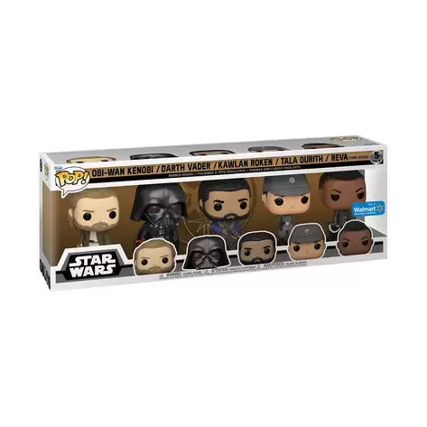 POP! Star Wars - 5  Pack - Obi-Wan Kenobi, Darth Vader, Kawlan Roken, Tala Durith & Reva