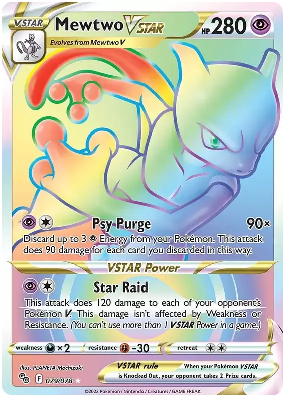 Mewtwo VSTAR - Pokémon Go Pokémon card 079/078