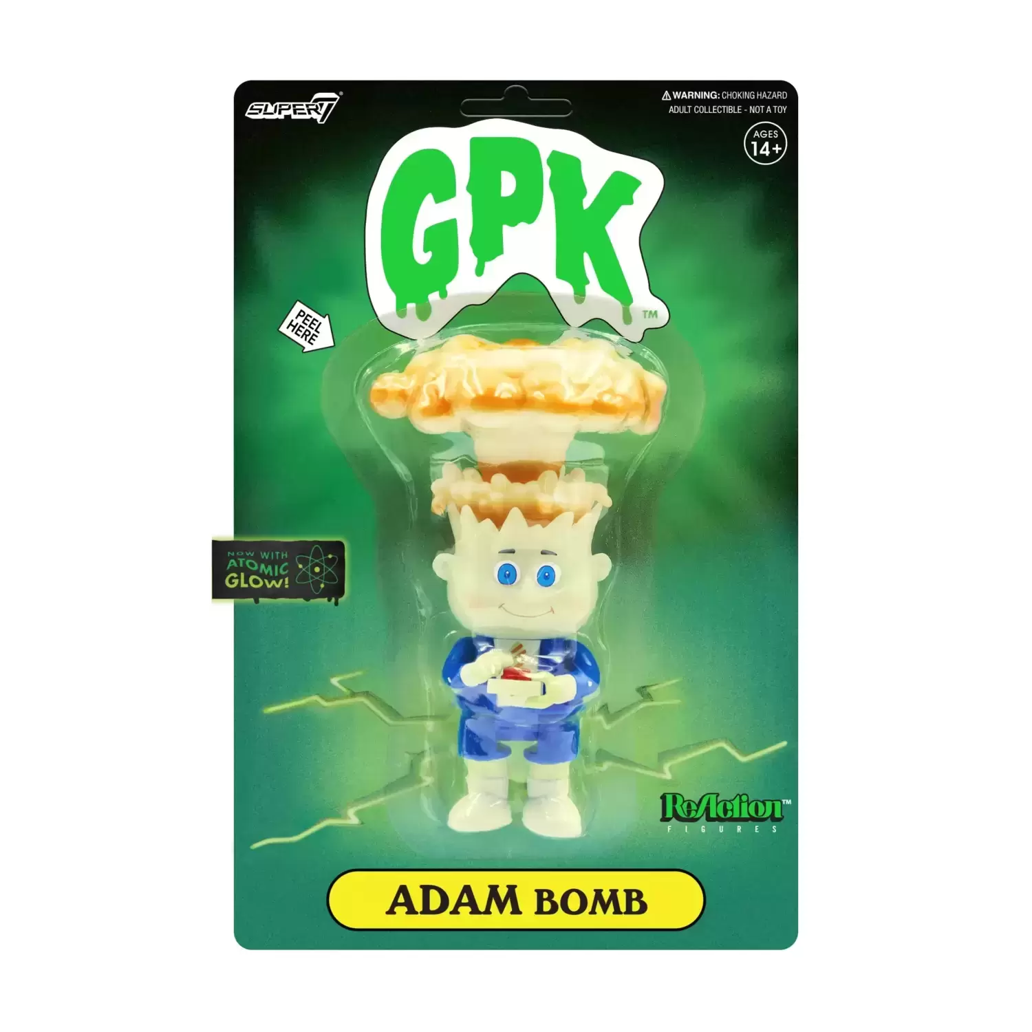 ReAction Figures - Garbage Pail Kids - Adam Bomb (Glow)