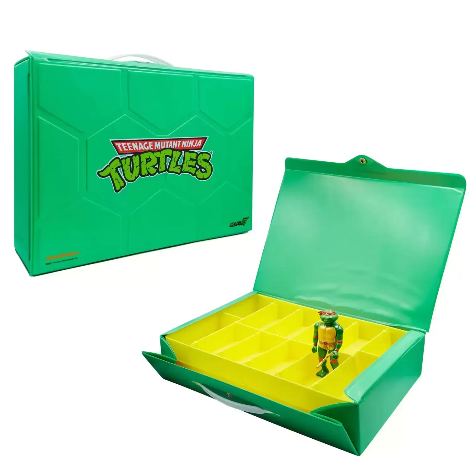 ReAction Figures - TMNT - Carry Case with Michelangelo (Metallic)