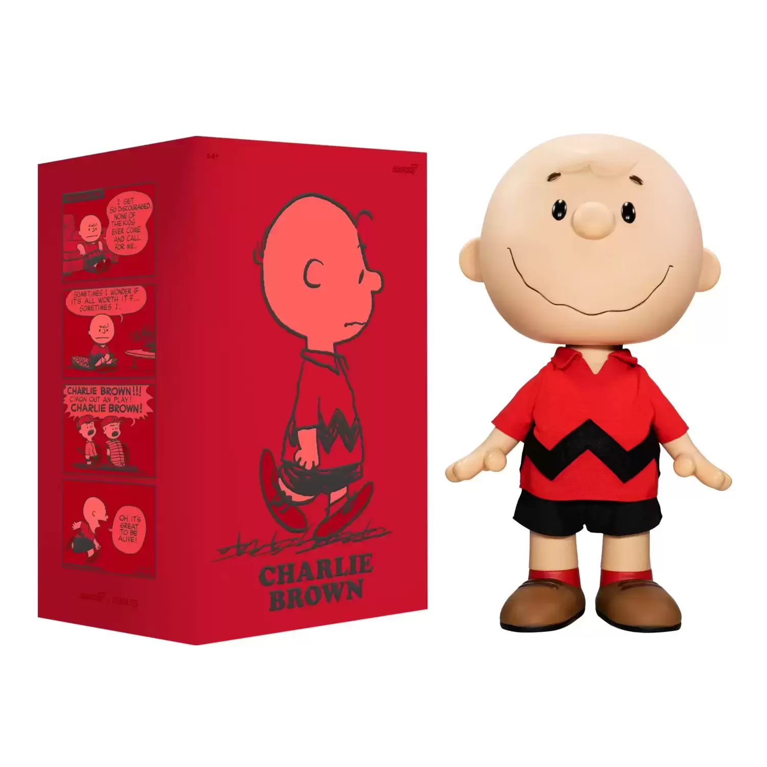 Super7 Supersize - Peanuts - Charlie Brown (Red Shirt)