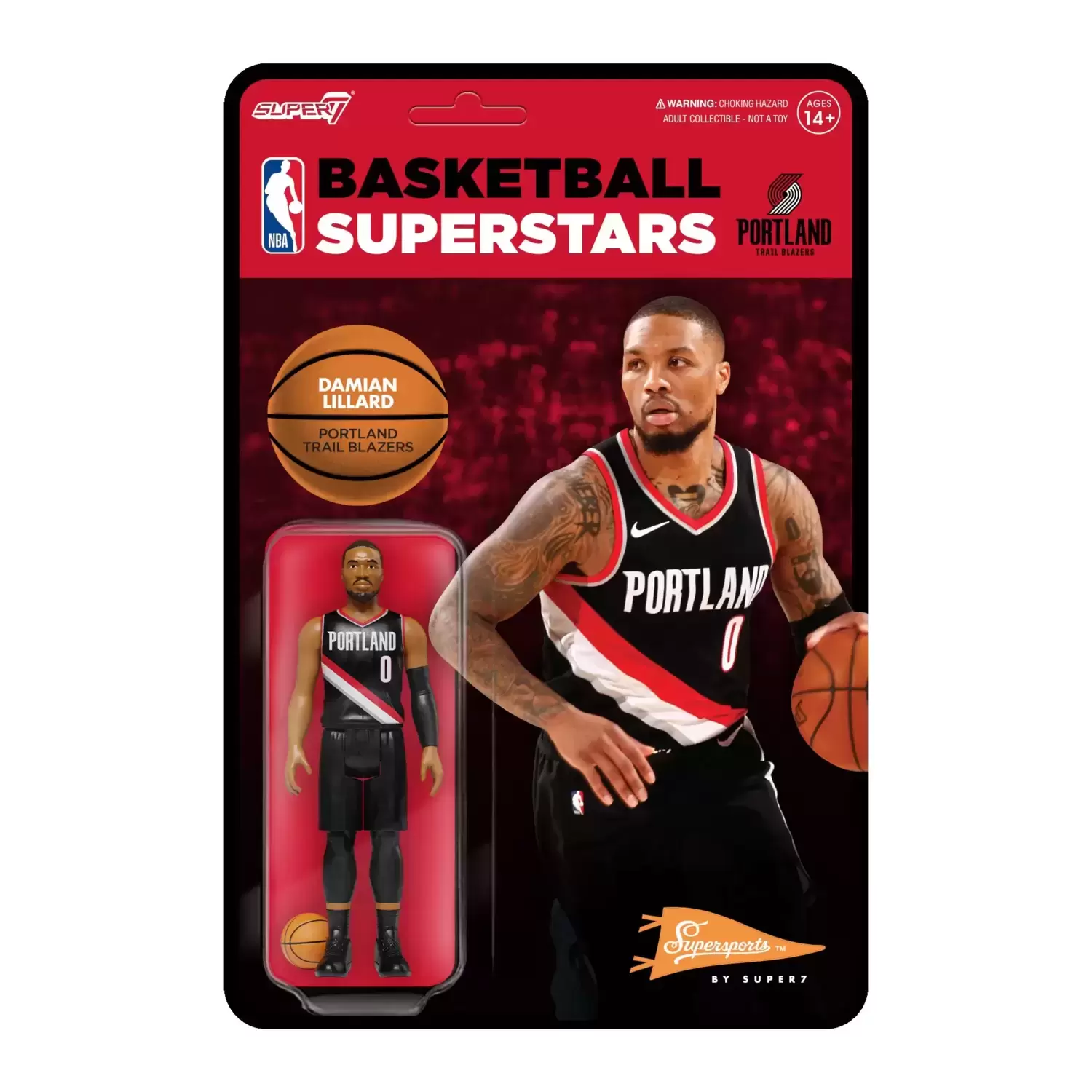 Supersports by Super7 - Basketball - Damian Lillard (Trail Blazers)