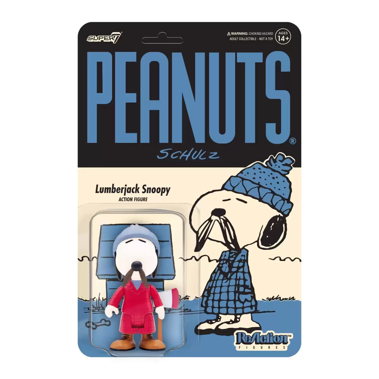 ReAction Figures - Peanuts - Lumberjack Snoopy