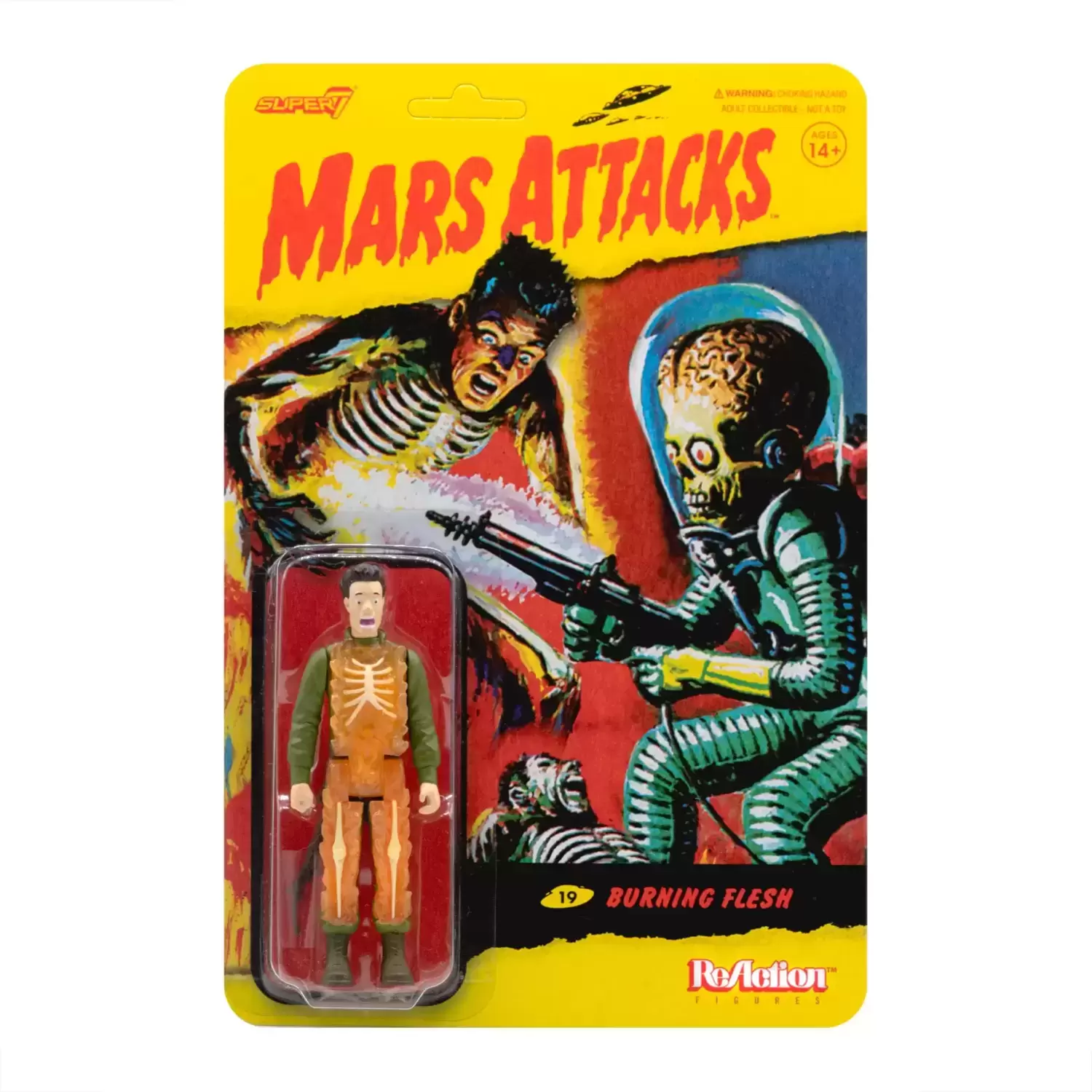 ReAction Figures - Mars Attacks Trading Cards - Burning Flesh