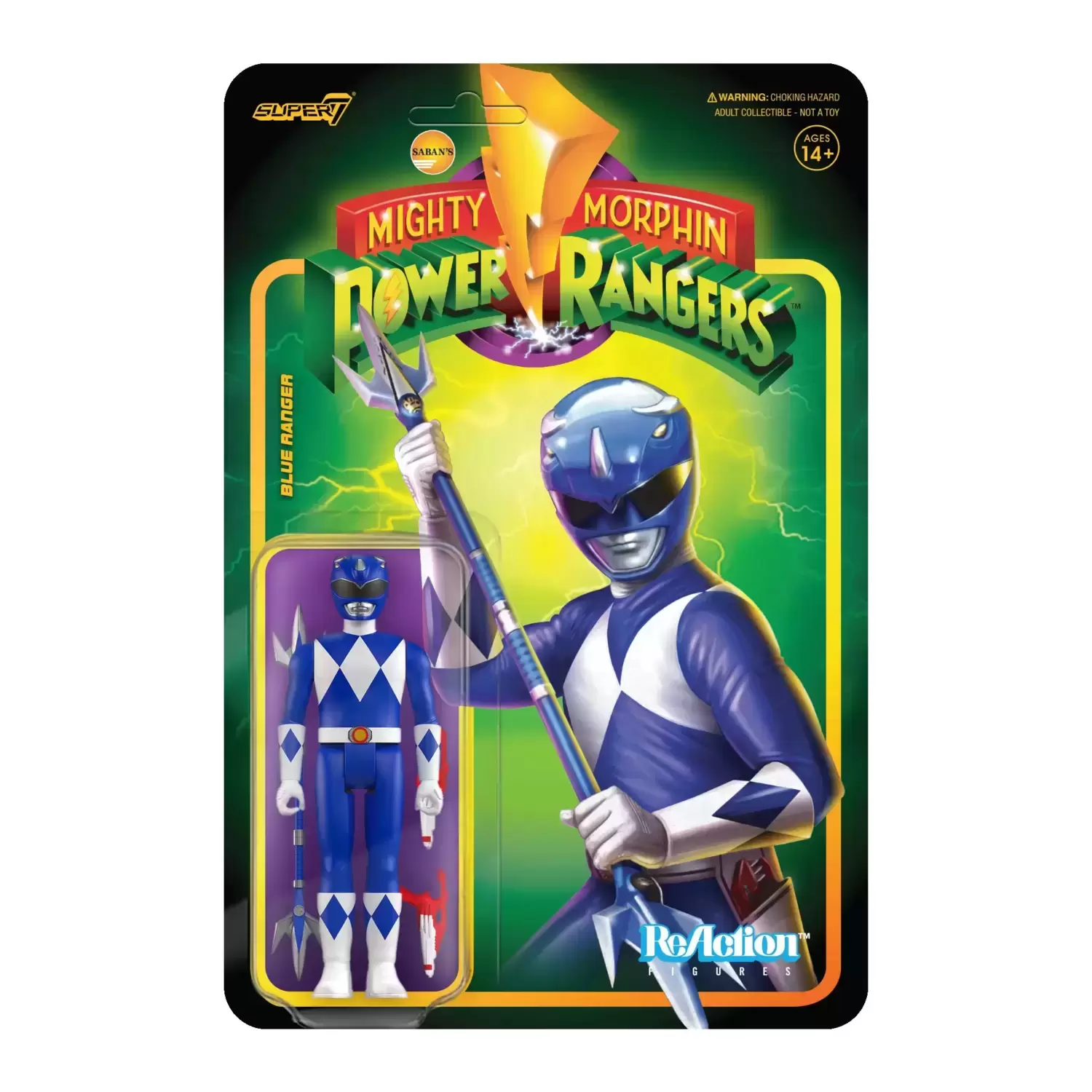 ReAction Figures - Power Rangers -  Blue Ranger