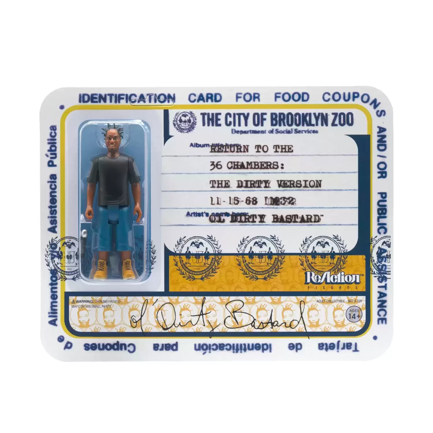 ReAction Figures - Brooklyn Zoo - Ol\' Dirty Bastard