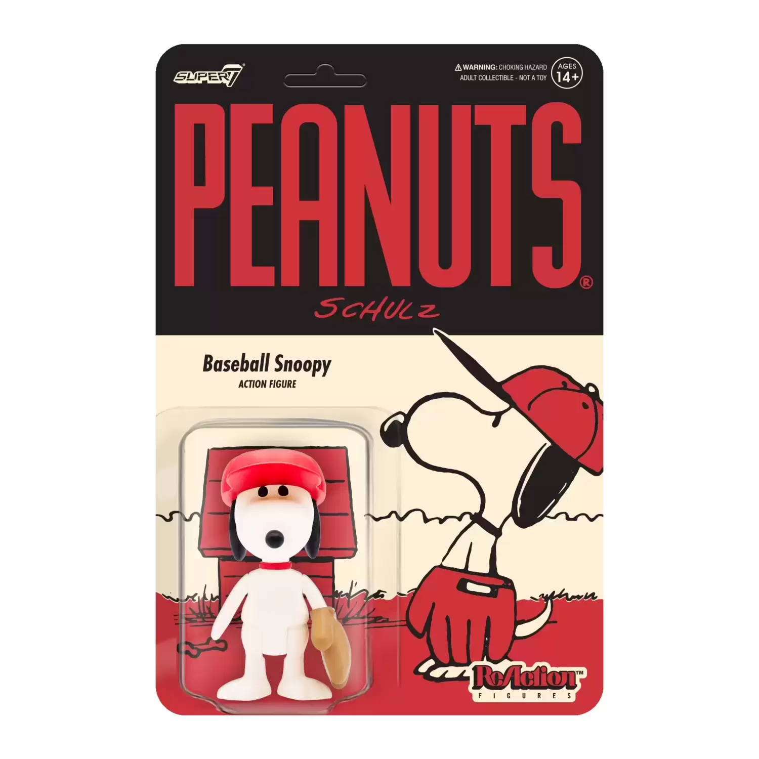 ReAction Figures - Peanuts -  Baseball Snoopy