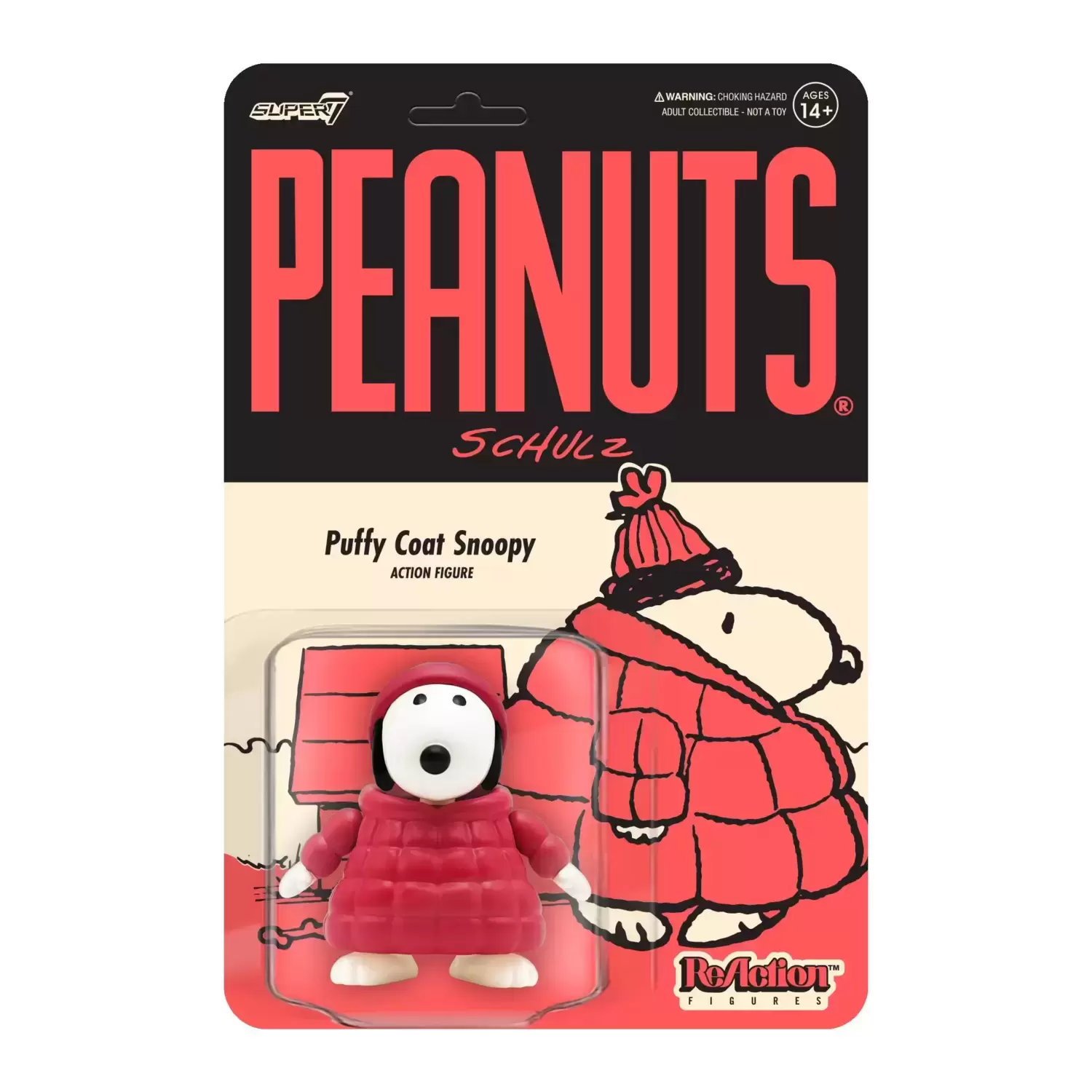 ReAction Figures - Peanuts -  Puffy Coat Snoopy