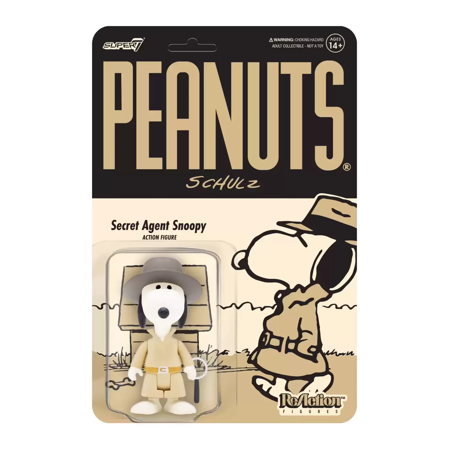 ReAction Figures - Peanuts - Secret Agent Snoopy
