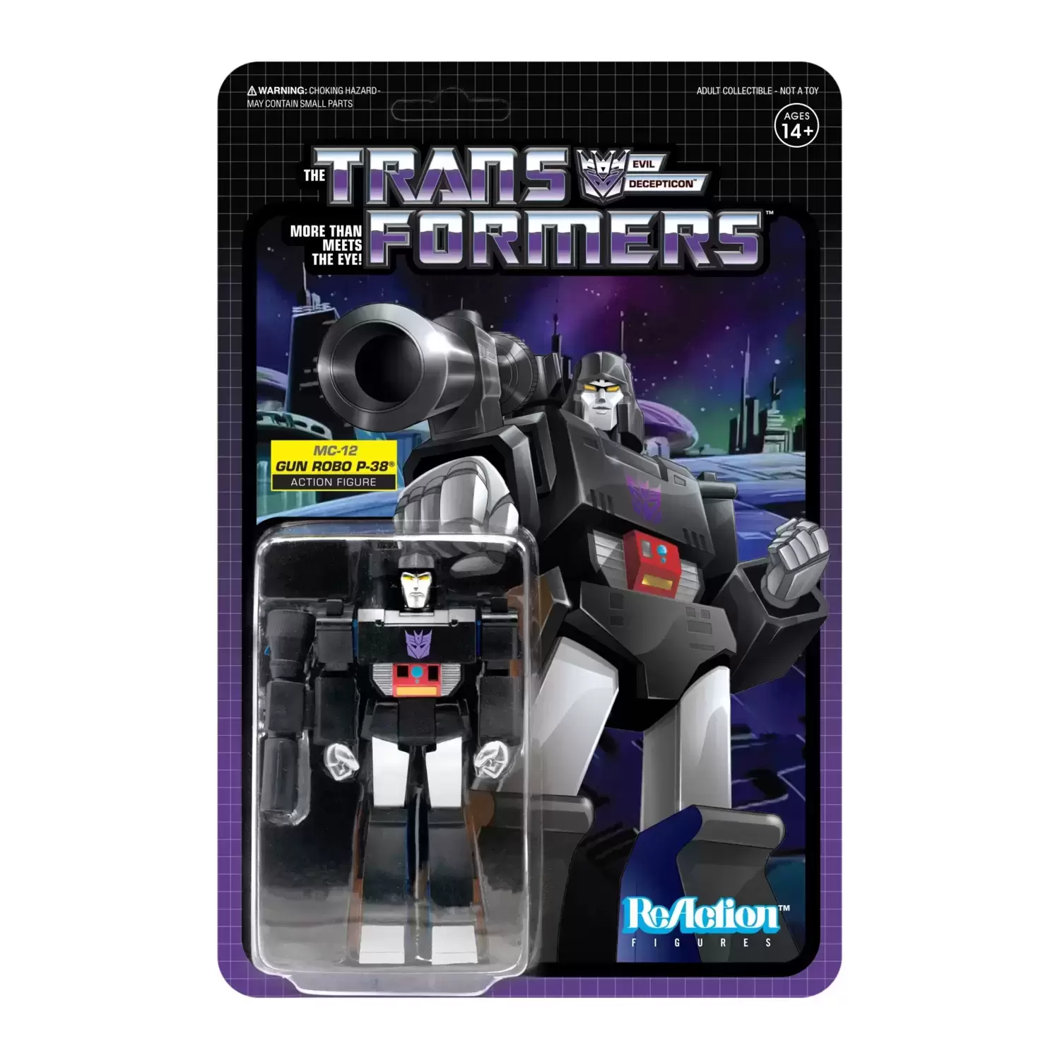ReAction Figures - Transformers -  MC-12 Gun Robo P-38